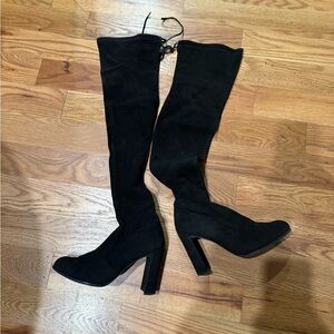 Stuart Weitzman Black Over-the-Knee Boots